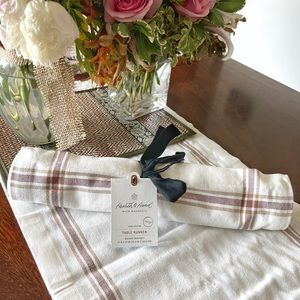 Hearth & Hand With Magnolia 100% Cotton Table Runner 14”x72” NWT